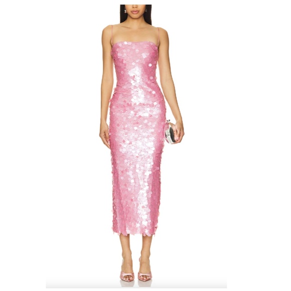 The New Arrivals | Phoenix Dress in Anmones Roses |  Sz 38/ US 6 | *Worn Once* - Picture 1 of 10